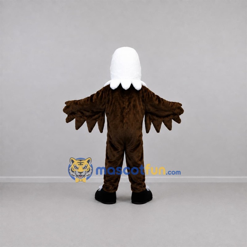 Custom Brown and White Bald Eagle Mascot Costume Adult Full Body Suit for Sports Events Custom Brown and White Bald Eagle Mascot Costume Adult Full Body Suit for Sports Events