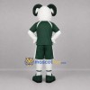 Custom White and Green Ram Mascot Costume Adult Full Body Suit for Sports Events Custom White and Green Ram Mascot Costume Adult Full Body Suit for Sports Events