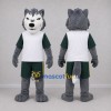 Custom Gray and White Husky Dog Mascot Costume Adult Full Body Suit for Sports Events Custom Gray and White Husky Dog Mascot Costume Adult Full Body Suit for Sports Events