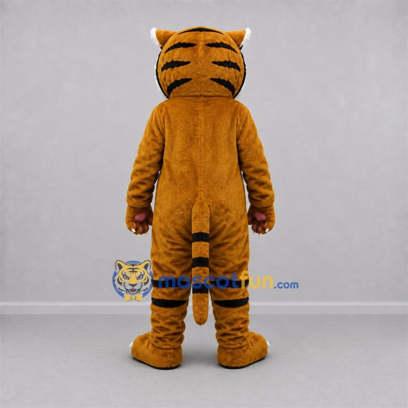 Custom Orange and Black Tiger Mascot Costume Adult Full Body Suit for Wildlife Events Custom Orange and Black Tiger Mascot Costume Adult Full Body Suit for Wildlife Events