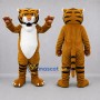 Custom Orange and Black Tiger Mascot Costume Adult Full Body Suit for Wildlife Events