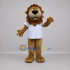 Custom Brown and White Lion Mascot Costume Adult Full Body Suit for School Events Custom Brown and White Lion Mascot Costume Adult Full Body Suit for School Events