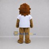 Custom Brown and White Lion Mascot Costume Adult Full Body Suit for School Events Custom Brown and White Lion Mascot Costume Adult Full Body Suit for School Events