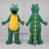 Custom Green and Yellow Dinosaur Mascot Costume Adult Full Body Suit for Dinosaur Parties Custom Green and Yellow Dinosaur Mascot Costume Adult Full Body Suit for Dinosaur Parties