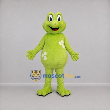 Custom Lime Green Frog Mascot Costume Adult Full Body Suit for Nature Events Custom Lime Green Frog Mascot Costume Adult Full Body Suit for Nature Events
