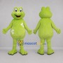 Custom Lime Green Frog Mascot Costume Adult Full Body Suit for Nature Events