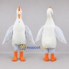 Custom White and Orange Goose Mascot Costume Adult Full Body Suit for Farm Events Custom White and Orange Goose Mascot Costume Adult Full Body Suit for Farm Events