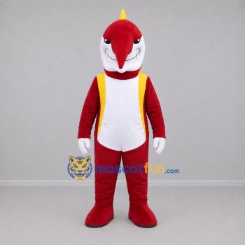 Custom Red and Yellow Swordfish Mascot Costume Adult Full Body Suit for Ocean Events