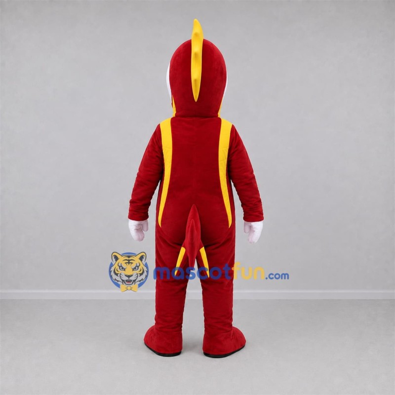 Custom Red and Yellow Swordfish Mascot Costume Adult Full Body Suit for Ocean Events Custom Red and Yellow Swordfish Mascot Costume Adult Full Body Suit for Ocean Events