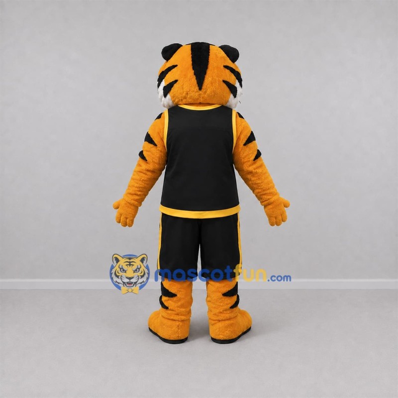 Custom Orange and Black Tiger Mascot Costume Adult Full Body Suit for Sports Events Custom Orange and Black Tiger Mascot Costume Adult Full Body Suit for Sports Events