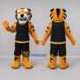 Custom Orange and Black Tiger Mascot Costume Adult Full Body Suit for Sports Events