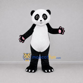 Custom Black and White Panda Mascot Costume Adult Full Body Suit for Wildlife Events Custom Black and White Panda Mascot Costume Adult Full Body Suit for Wildlife Events