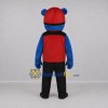 Custom Blue and Red Helmeted Bear Mascot Costume Adult Full Body Suit for Community Events Custom Blue and Red Helmeted Bear Mascot Costume Adult Full Body Suit for Community Events