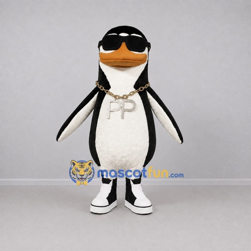 Custom Black and White Penguin Mascot Costume Adult Full Body Suit for School Events Custom Black and White Penguin Mascot Costume Adult Full Body Suit for School Events