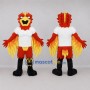 Custom Red and Yellow Phoenix Mascot Costume Adult Full Body Suit for Fantasy Events