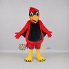 Custom Red and Black Cardinal Bird Mascot Costume Adult Full Body Suit for Sports Events