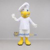 Custom White and Yellow Chef Chicken Mascot Costume Adult Full Body Suit for Food Festivals Custom White and Yellow Chef Chicken Mascot Costume Adult Full Body Suit for Food Festivals