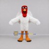 Custom White and Red Turkey Mascot Costume Adult Full Body Suit for Thanksgiving Events Custom White and Red Turkey Mascot Costume Adult Full Body Suit for Thanksgiving Events