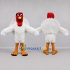 Custom White and Red Turkey Mascot Costume Adult Full Body Suit for Thanksgiving Events Custom White and Red Turkey Mascot Costume Adult Full Body Suit for Thanksgiving Events