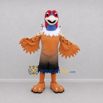 Custom Brown and Blue Pheasant Mascot Costume Adult Full Body Suit for Nature Events Custom Brown and Blue Pheasant Mascot Costume Adult Full Body Suit for Nature Events
