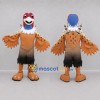 Custom Brown and Blue Pheasant Mascot Costume Adult Full Body Suit for Nature Events Custom Brown and Blue Pheasant Mascot Costume Adult Full Body Suit for Nature Events