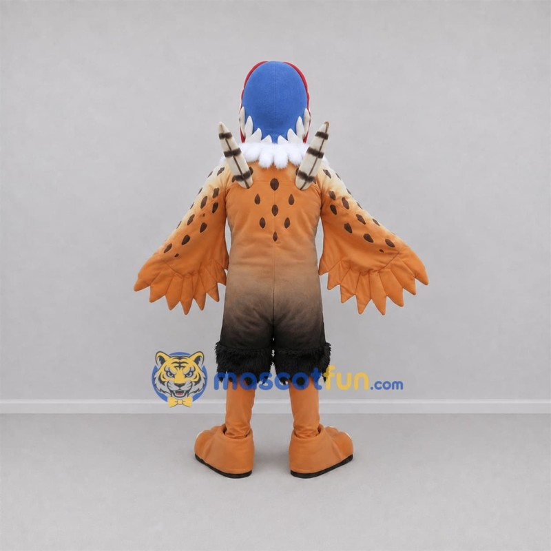 Custom Brown and Blue Pheasant Mascot Costume Adult Full Body Suit for Nature Events Custom Brown and Blue Pheasant Mascot Costume Adult Full Body Suit for Nature Events