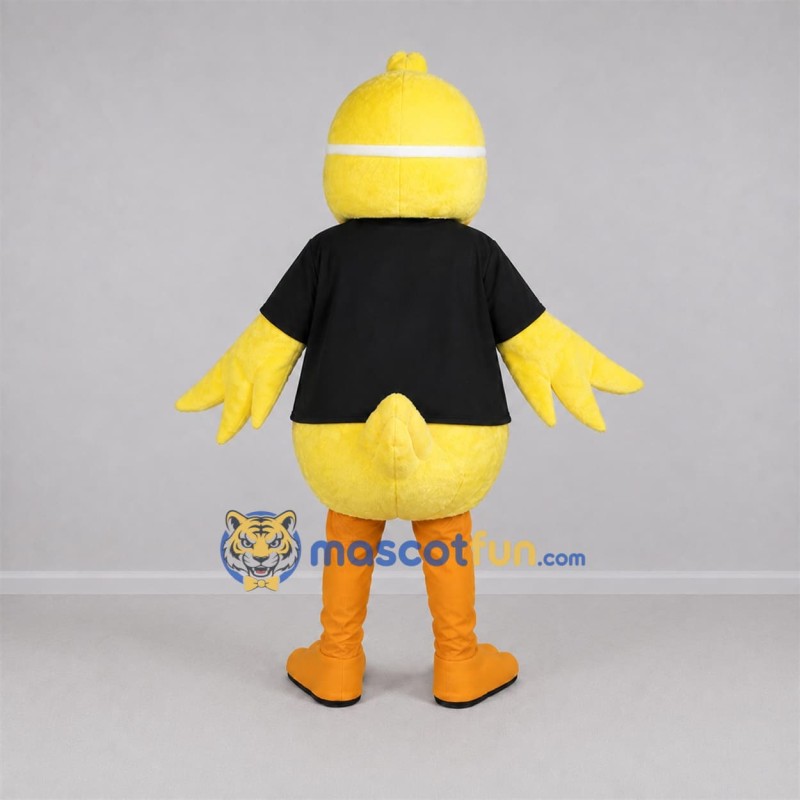 Custom Yellow and Black Duck Mascot Costume Adult Full Body Suit for School Events Custom Yellow and Black Duck Mascot Costume Adult Full Body Suit for School Events