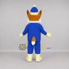 Custom Orange and Blue Fox Mascot Costume Adult Full Body Suit for Winter Events Custom Orange and Blue Fox Mascot Costume Adult Full Body Suit for Winter Events