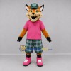 Custom Orange and Pink Fox Mascot Costume Adult Full Body Suit for School Events Custom Orange and Pink Fox Mascot Costume Adult Full Body Suit for School Events