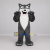 Custom Gray and White Wolf Mascot Costume Adult Full Body Suit for Sports Events Custom Gray and White Wolf Mascot Costume Adult Full Body Suit for Sports Events