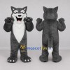 Custom Gray and White Wolf Mascot Costume Adult Full Body Suit for Sports Events Custom Gray and White Wolf Mascot Costume Adult Full Body Suit for Sports Events