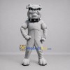 Custom Gray Bulldog Mascot Costume Adult Full Body Suit for Sports Events
