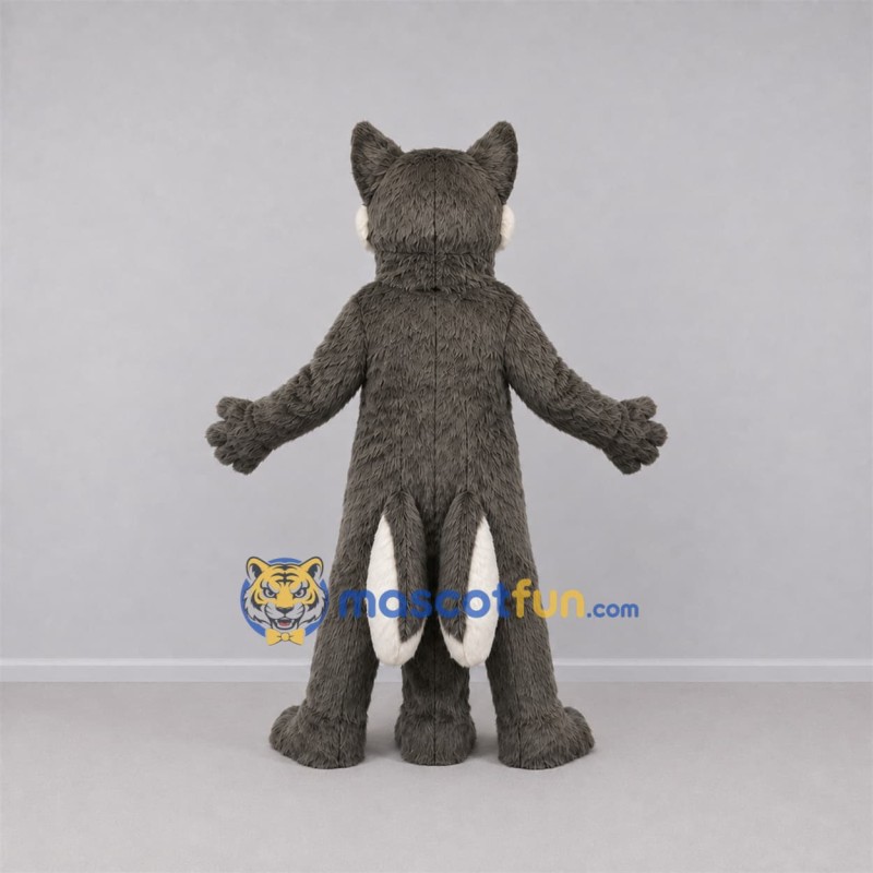 Custom Gray and White Husky Dog Mascot Costume Adult Full Body Suit for Pet Events Custom Gray and White Husky Dog Mascot Costume Adult Full Body Suit for Pet Events
