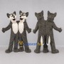 Custom Gray and White Husky Dog Mascot Costume Adult Full Body Suit for Pet Events