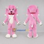 Custom Pink and White Poodle Mascot Costume Adult Full Body Suit for Pet Events