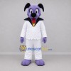 Custom Purple and White Dog Mascot Costume Adult Full Body Suit for Stage Performances Custom Purple and White Dog Mascot Costume Adult Full Body Suit for Stage Performances