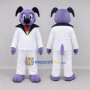 Custom Purple and White Dog Mascot Costume Adult Full Body Suit for Stage Performances