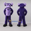 Custom Purple and Lavender Bull Mascot Costume Adult Full Body Suit for Sports Events