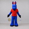 Custom Blue and Red Donkey Mascot Costume Adult Full Body Suit for School Events Custom Blue and Red Donkey Mascot Costume Adult Full Body Suit for School Events