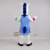 Custom White and Blue Horse Mascot Costume Adult Full Body Suit for Sports Events Custom White and Blue Horse Mascot Costume Adult Full Body Suit for Sports Events