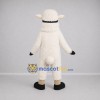 Custom White and Pink Sheep Mascot Costume Adult Full Body Suit for Winter Events Custom White and Pink Sheep Mascot Costume Adult Full Body Suit for Winter Events
