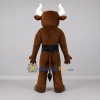 Custom Brown and White Bull Mascot Costume Adult Full Body Suit for Sports Events Custom Brown and White Bull Mascot Costume Adult Full Body Suit for Sports Events
