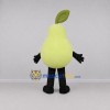Custom Light Green Pear Mascot Costume Adult Full Body Suit for Food Festivals Custom Light Green Pear Mascot Costume Adult Full Body Suit for Food Festivals