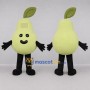 Custom Light Green Pear Mascot Costume Adult Full Body Suit for Food Festivals