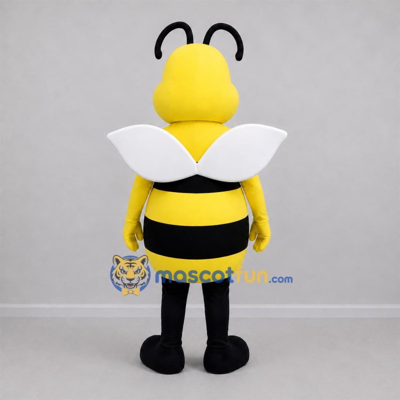 Custom Yellow and Black Bee Mascot Costume Adult Full Body Suit for Garden Events Custom Yellow and Black Bee Mascot Costume Adult Full Body Suit for Garden Events
