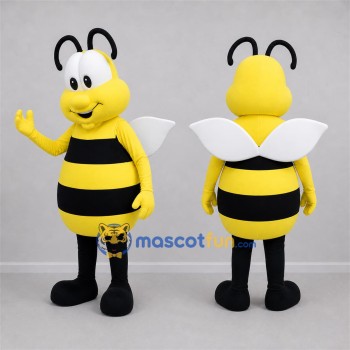 Custom Yellow and Black Bee Mascot Costume Adult Full Body Suit for Garden Events