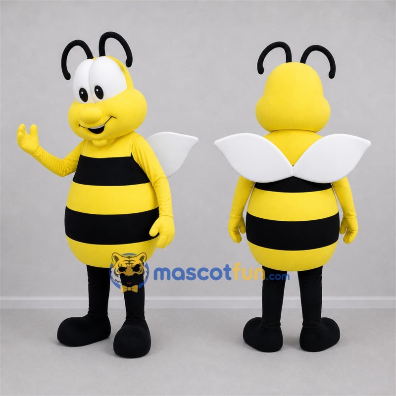 Custom Yellow and Black Bee Mascot Costume Adult Full Body Suit for Garden Events Custom Yellow and Black Bee Mascot Costume Adult Full Body Suit for Garden Events
