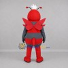 Custom Red and Gray Bee Mascot Costume Adult Full Body Suit for Garden Events Custom Red and Gray Bee Mascot Costume Adult Full Body Suit for Garden Events