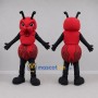 Custom Red and Black Fire Ant Mascot Costume Adult Full Body Suit for Sports Events