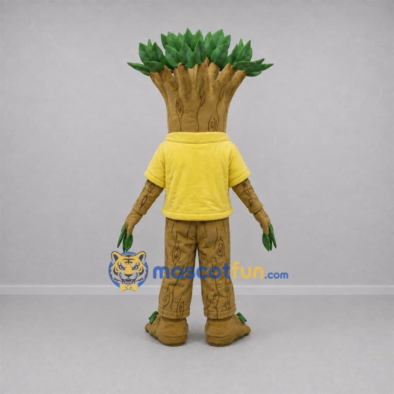 Custom Brown and Yellow Tree Mascot Costume Adult Full Body Suit for Environmental Events Custom Brown and Yellow Tree Mascot Costume Adult Full Body Suit for Environmental Events